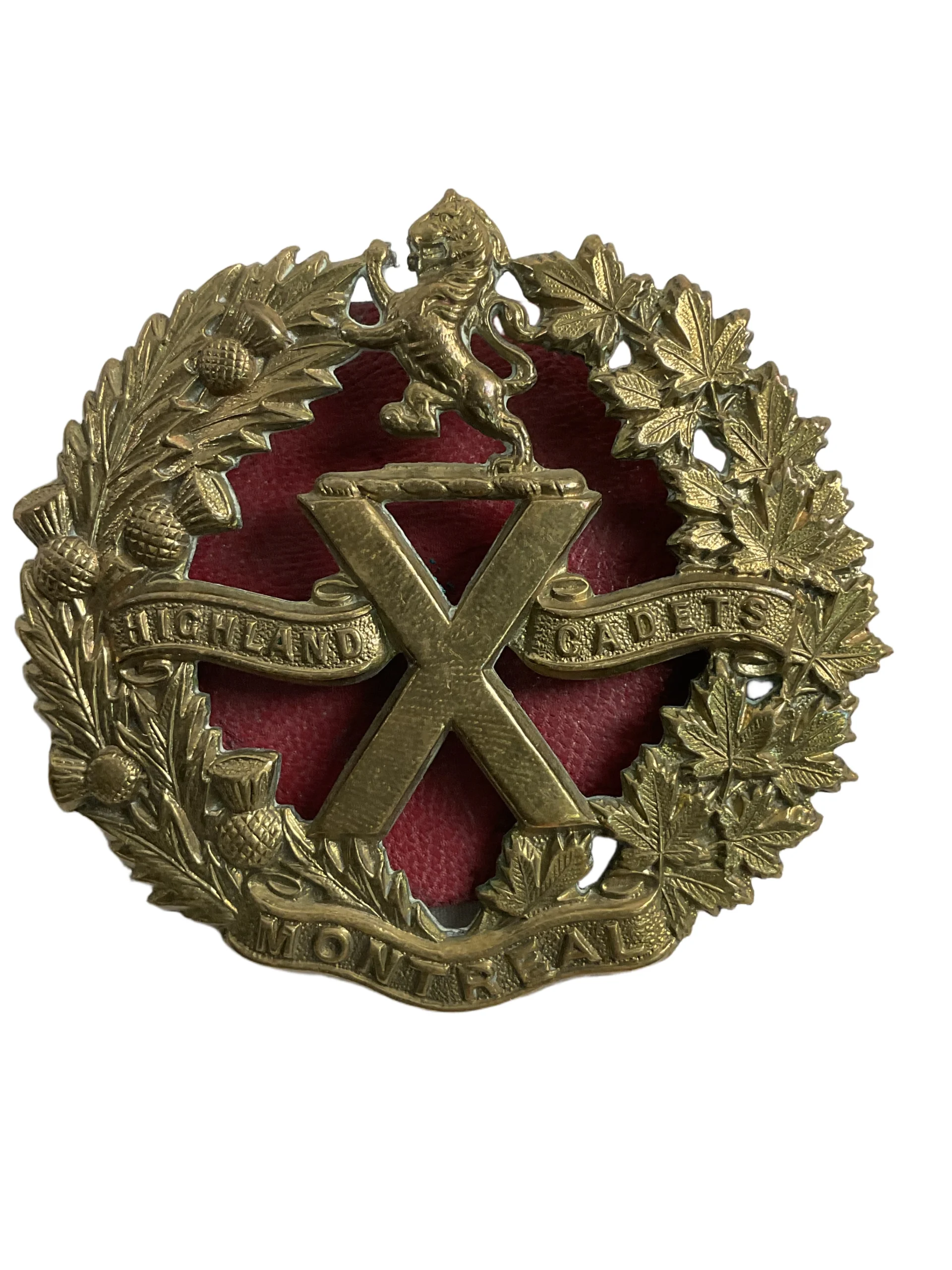 WW2 Canadian Highland Cadets Of Montreal Cap Badge Insignia WW2 Canadian Highland Cadets Of Montreal Cap Badge Insignia