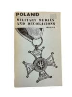 WW2 Poland Military Medals and Decorations 1939 to 45 Softcover Reference Book WW2 Poland Military Medals and Decorations 1939 to 45 Softcover Reference Book