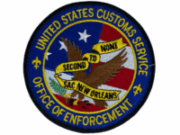 US Customs Service Office of Enforcement SAC New Orleans Patch