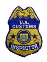 US Customs Inspector Police Patch Insignia
