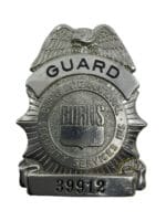 US Burns International Security Services Pin Back Guards Badge