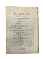 WW1 France Sheet 36c Trench Map