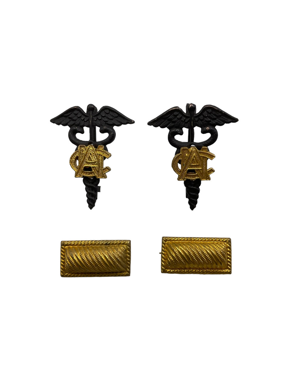 WW1 US AEF Army Nursing Corps Officers Collars with 2/Lt Rank Bars WW1 US AEF Army Nursing Corps Officers Collars with 2/Lt Rank Bars