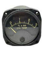 WW2 US USAAF Aircraft Cylinder Temperature Instrument