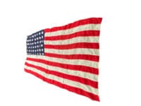 WW2 US 48 Star Bunting Flag 12 Feet x 6 1/2 Feet Long Made in Canada