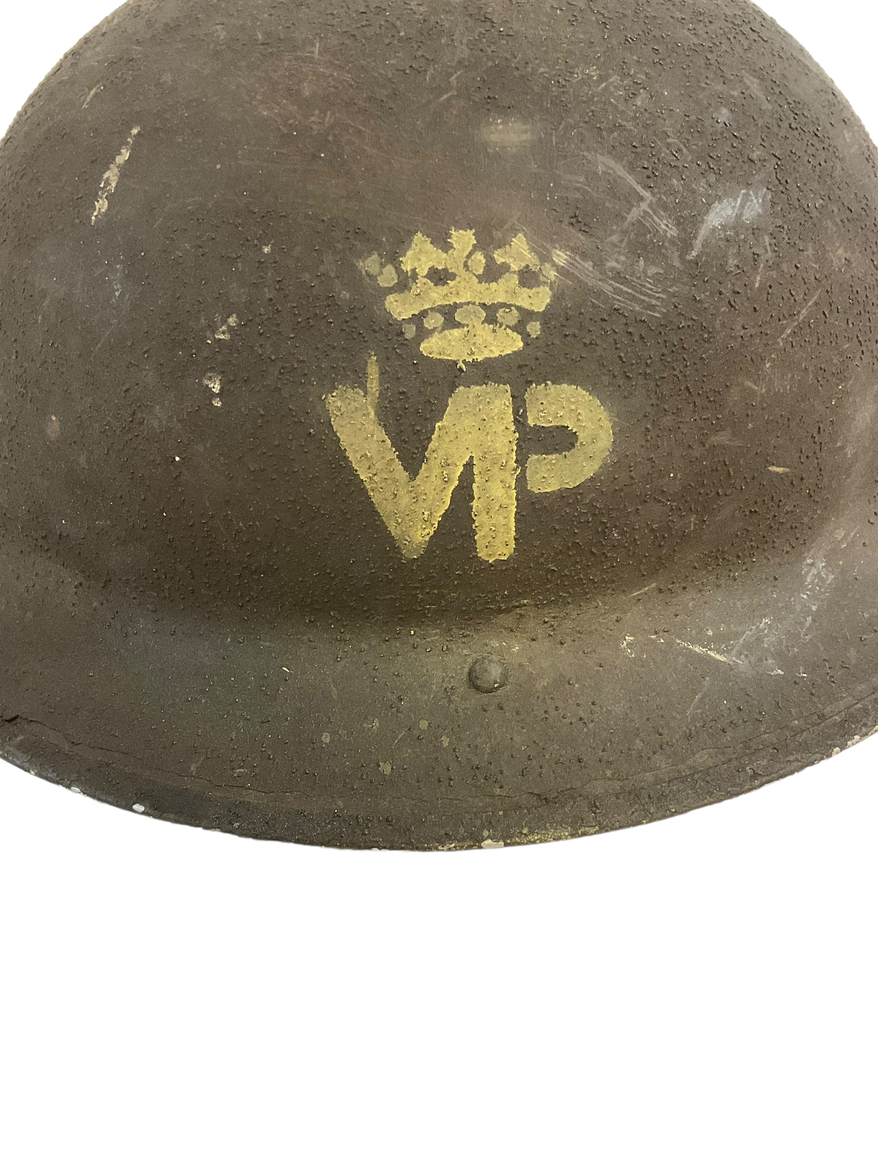 WW2 Canadian Mk2 Steel Helmet PPCLI Size 6 1/2 1943 Dated WW2 Canadian Mk2 Steel Helmet PPCLI Size 6 1/2 1943 Dated