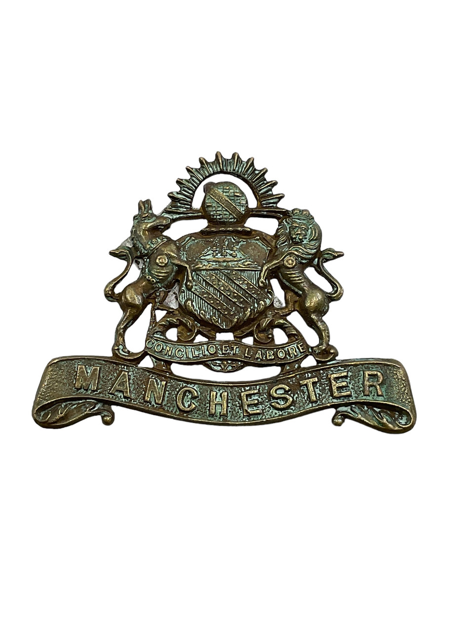WW1 British BEF Manchester Regiment Officers Collar Insignia Single WW1 British BEF Manchester Regiment Officers Collar Insignia Single