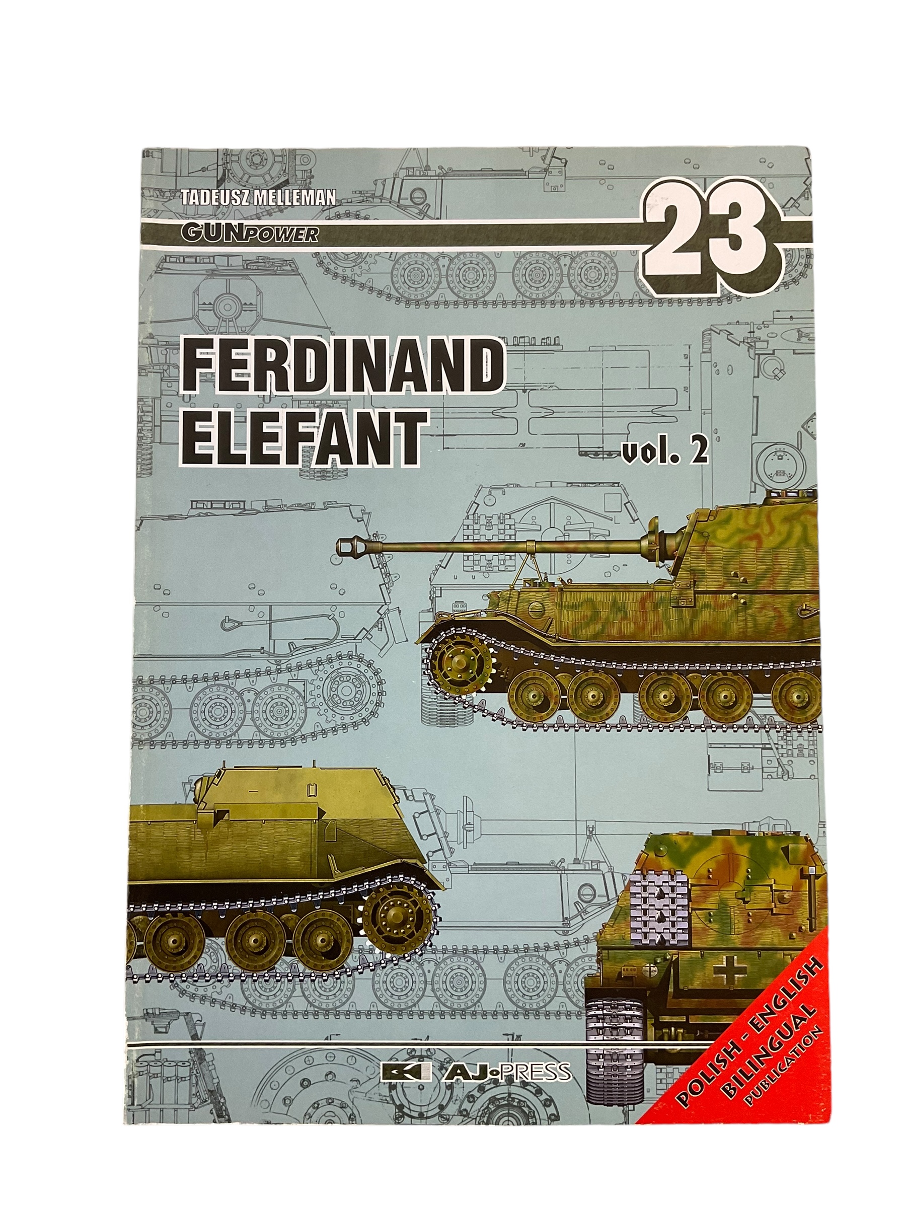 WW2 German Ferdinand Elefant Vol 2 Polish English Gun Power 23 Reference Book WW2 German Ferdinand Elefant Vol 2 Polish English Gun Power 23 Reference Book