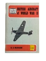 WW2 British Aircraft Ian Allan ABC KG Munson Softcover Reference Book WW2 British Aircraft Ian Allan ABC KG Munson Softcover Reference Book