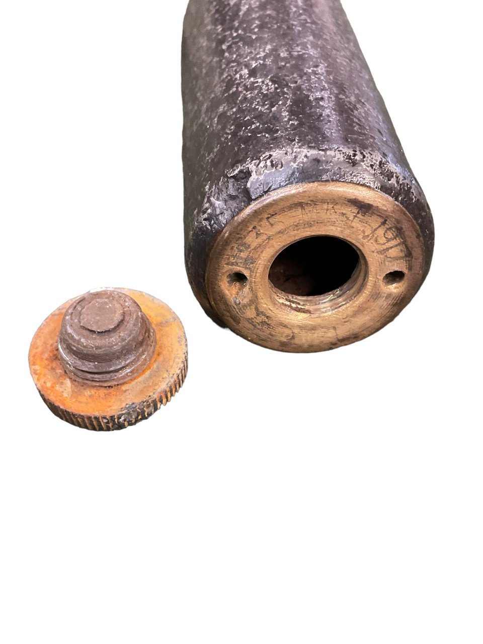 WW1 British BEF #35 Rifle Grenade 1917 Dated INERT DEWAT WW1 British BEF #35 Rifle Grenade 1917 Dated INERT DEWAT