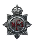 WW2 British National Fire Service NFS Cap Badge