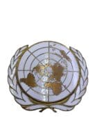 UN United Nations Enameled Cap Badge Insignia