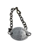 WW1 British BEF 16th Royal Scots 19069 Corporal William Mills ID Bracelet