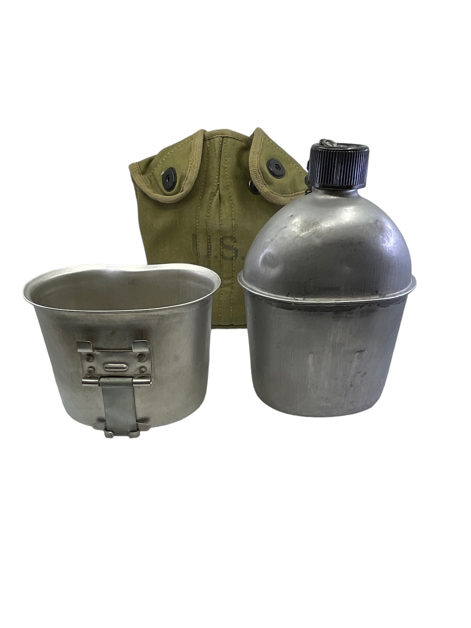 WW2 US Army Canteen Complete Set With British Made Cover Dated 1944 UNISSUED SET WW2 US Army Canteen Complete Set With British Made Cover Dated 1944 UNISSUED SET