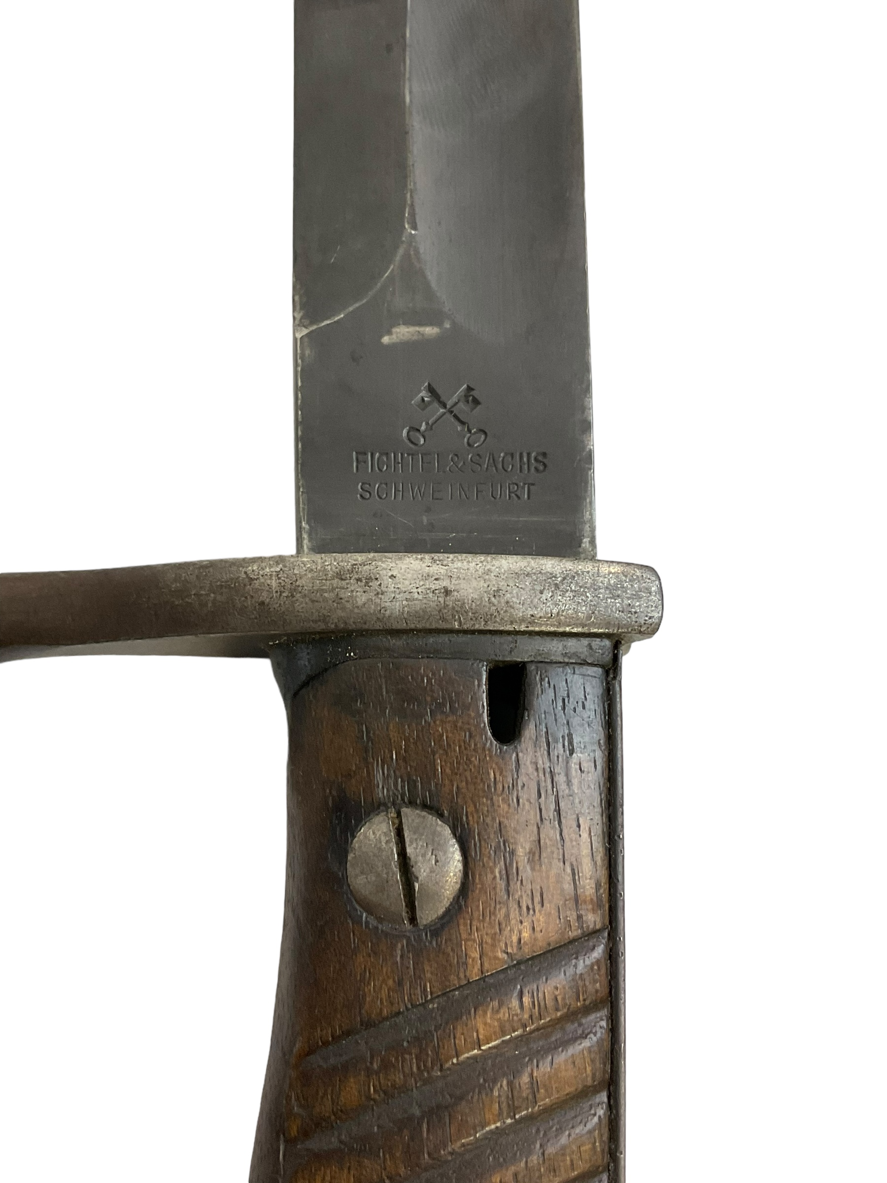 WW1 Imperial German Gewehr 98 Bayonet and Scabbard with Leather Frog WW2 Reissue WW1 Imperial German Gewehr 98 Bayonet and Scabbard with Leather Frog WW2 Reissue