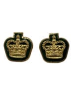 Canadian Forces DEU Warrant Officers Pin Backed Collars Rank Insignia