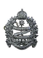 WW2 Canadian Intelligence Corps Cap Badge Plated