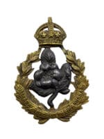 WW2 British Queens Own Worcestershire Hussars Officers Cap Badge