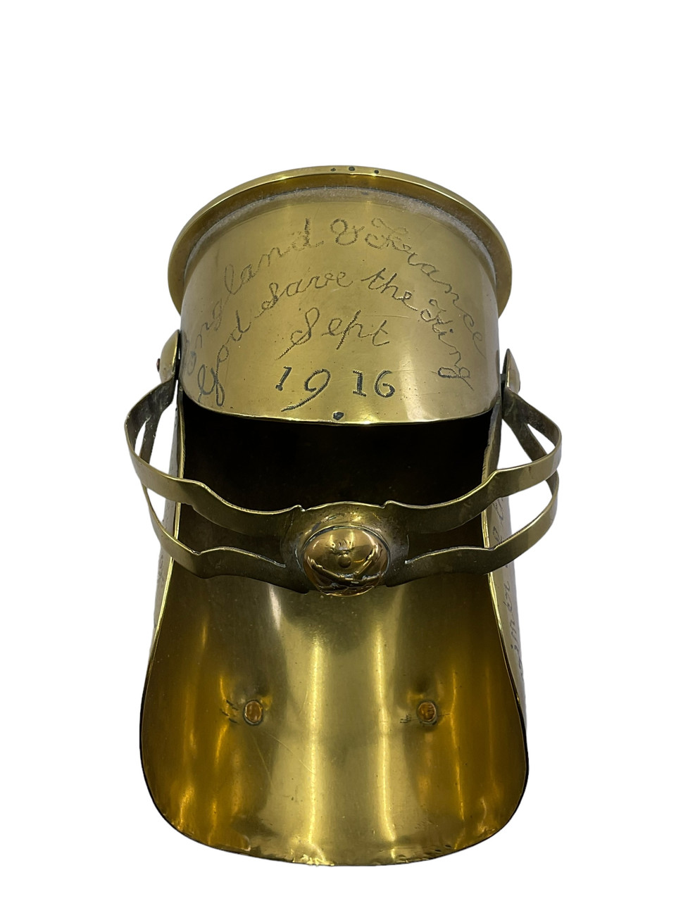 WW1 British BEF Coal Scuttle Trench Art German Shell WW1 British BEF Coal Scuttle Trench Art German Shell