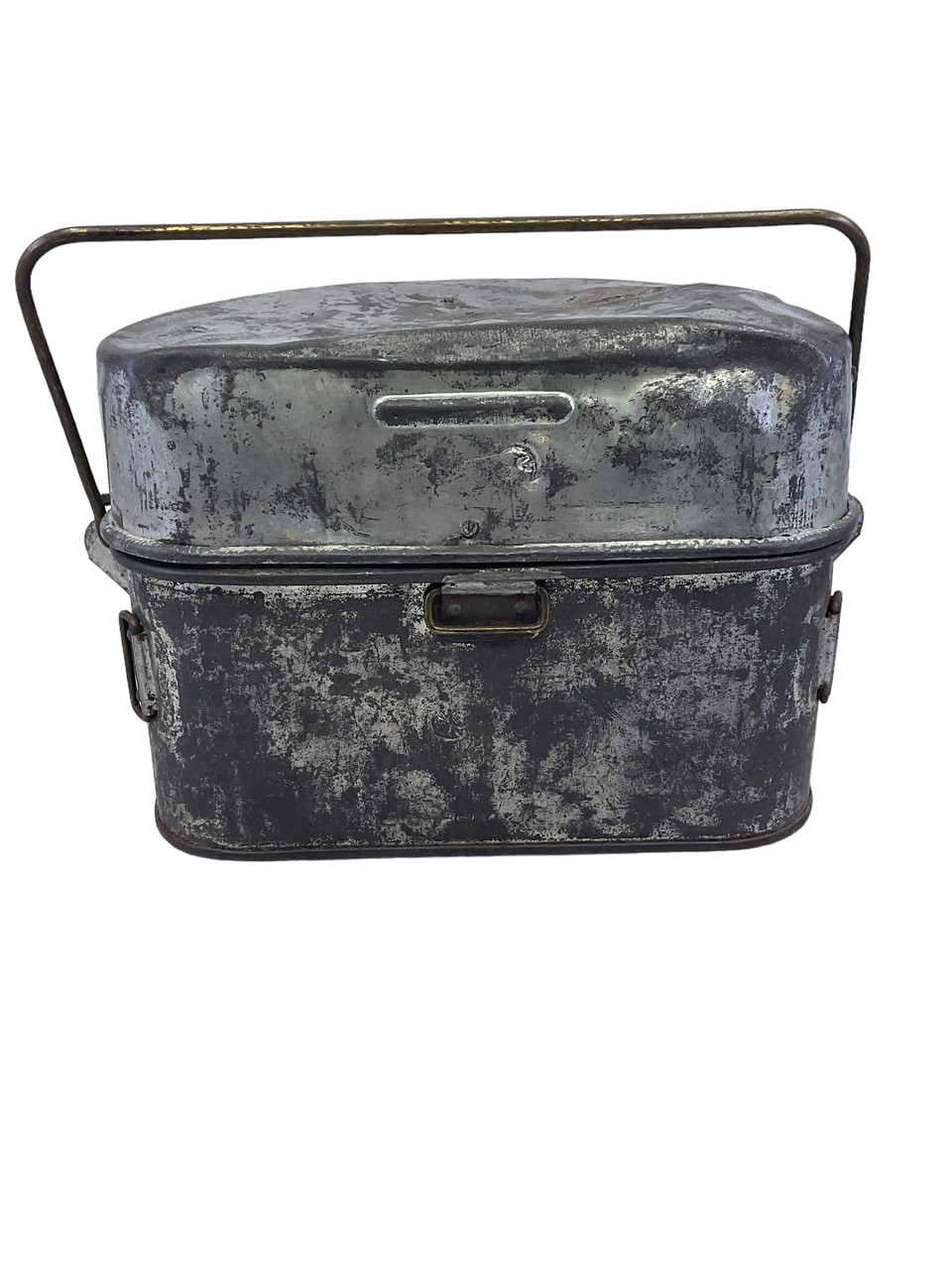 WW1 Canadian CEF D Shaped Mess Tin C Broad Arrowed WW1 Canadian CEF D Shaped Mess Tin C Broad Arrowed