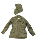 WW2 US Army M43 Field Jacket 370E 1945 Dated with Hood Size 36R