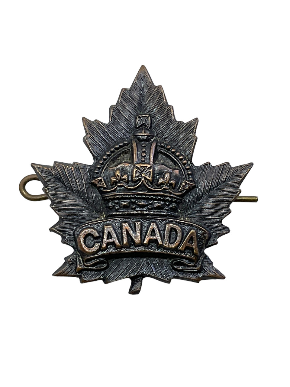 WW1 Canadian CEF General List Officers Cap Badge WW1 Canadian CEF General List Officers Cap Badge