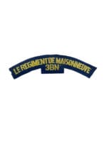 WW2 Canadian Le Regiment De Maisonneuve 3rd Battalion Shoulder Title Insignia Single
