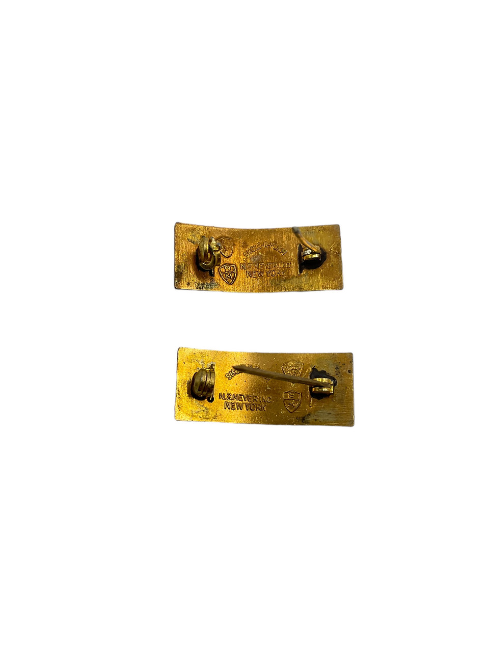 US Army Second Lieutenant Rank Insignia Pair NS Meyer US Army Second Lieutenant Rank Insignia Pair NS Meyer