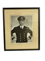 WW2 British Navy RN Admiral GC Jones Portrait Photograph Framed 14 X 12