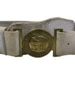 Canadian Peel and Dufferin Regiment Buff Leather Belt and Buckle Canadian Peel and Dufferin Regiment Buff Leather Belt and Buckle