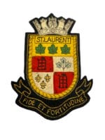 WW2 Canadian Navy RCN St Laurent Ships Crest Patch Crest Craft