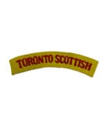 WW2 Canadian Toronto Scottish Regiment Shoulder Title Single