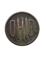 WW1 US AEF OHIO DUI Distintive Uniform Insignia Collar Insignia Single