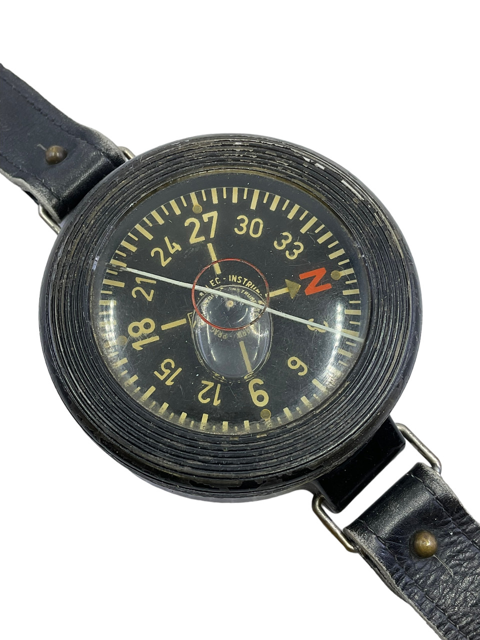 WW2 German Luftwaffe Aircrew Pilots Wrist Compass with Strap WW2 German Luftwaffe Aircrew Pilots Wrist Compass with Strap