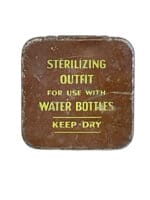 WW2 British Sterilizing Outfit for Water Bottles Tin NO CONTENTS