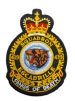 Canadian Forces RCAF 439 Squadron Heraldic Colour Crest Patch Vintage
