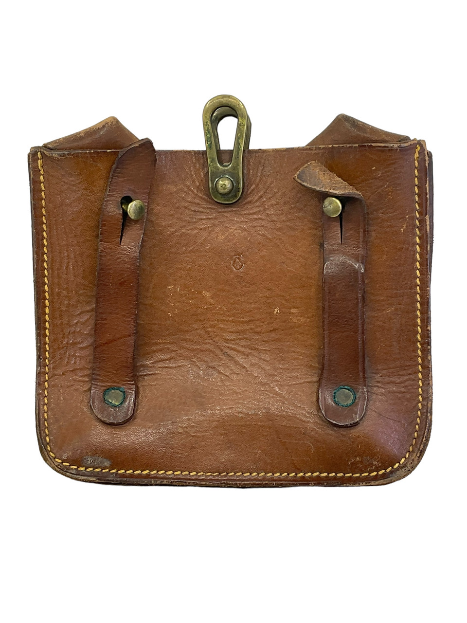 WW1 Canadian CEF 15 Pattern Leather Ammo Pouch Double WW1 Canadian CEF 15 Pattern Leather Ammo Pouch Double