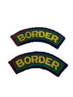 WW2 British Border Regiment Air Landing Infantry Shoulder Titles Insignia Pair