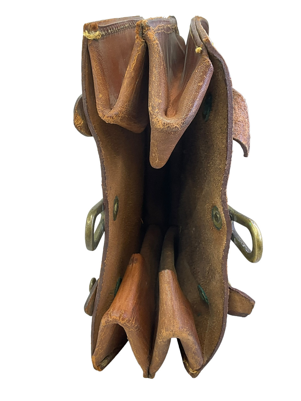 WW1 Canadian CEF 15 Pattern Leather Ammo Pouch Double WW1 Canadian CEF 15 Pattern Leather Ammo Pouch Double