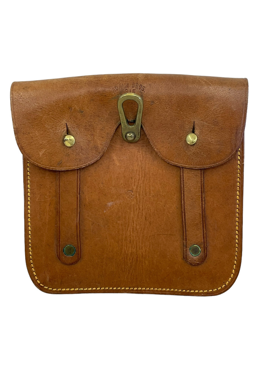 WW1 Canadian CEF 15 Pattern Leather Ammo Pouch Single WW1 Canadian CEF 15 Pattern Leather Ammo Pouch Single