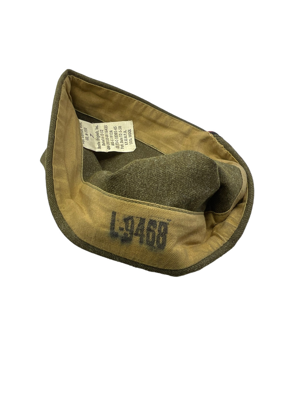 US Army Artillery Garrison Cap 1948 Dated Size 7 US Army Artillery Garrison Cap 1948 Dated Size 7