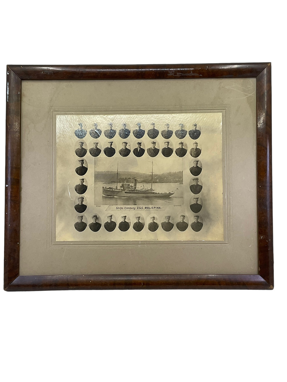 WW1 Canadian Navy Marine Services Donald Duck Hat 1914 Dated with Unit Picture RARE WW1 Canadian Navy Marine Services Donald Duck Hat 1914 Dated with Unit Picture RARE