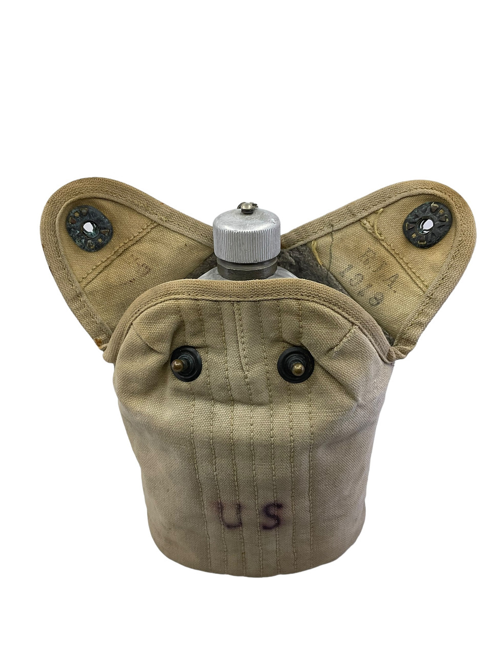 WW1 US AEF Canteen Carrier and Cup 1918 Dated WW1 US AEF Canteen Carrier and Cup 1918 Dated