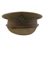 WW1 Canadian CEF 1902 Pattern Other Ranks CFA Artillery Peak Cap Hat Size 7 C Broad Arrowed WW1 Canadian CEF 1902 Pattern Other Ranks CFA Artillery Peak Cap Hat Size 7 C Broad Arrowed