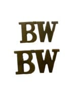 WW1 British BEF Black Watch Shoulder Titles Insignia Pair