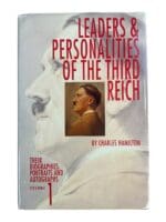 Leaders & Personalities of 3rd Reich Biographies Portraits Vol.1 Reference Book
