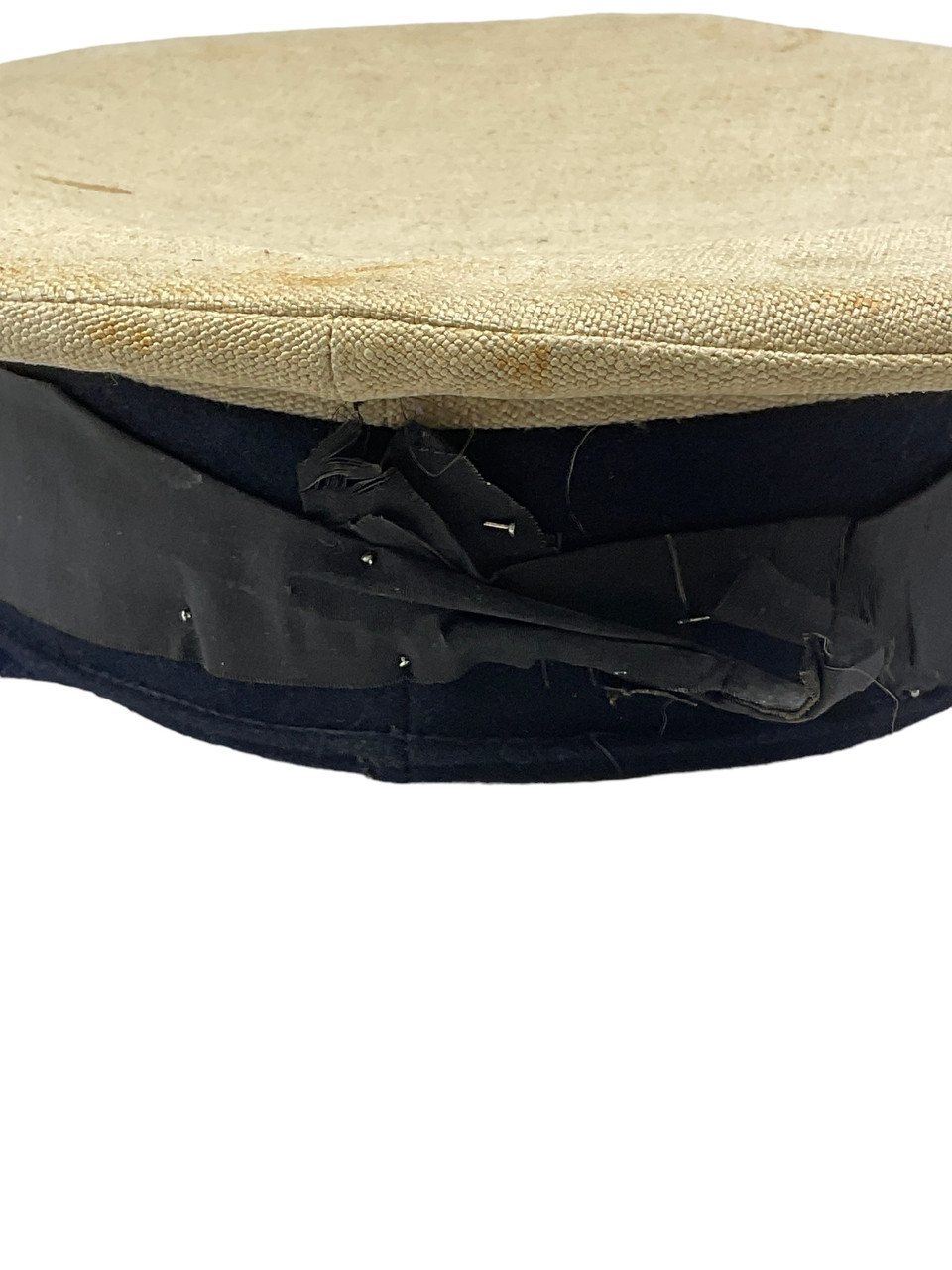 WW1 Canadian Navy Marine Services Donald Duck Hat 1914 Dated with Unit Picture RARE WW1 Canadian Navy Marine Services Donald Duck Hat 1914 Dated with Unit Picture RARE