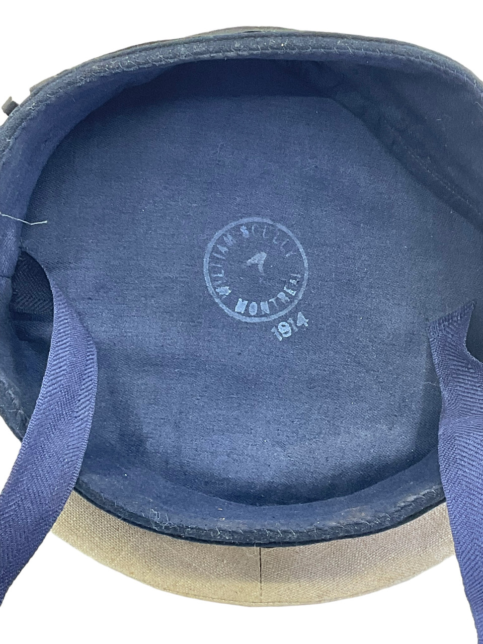 WW1 Canadian Navy Marine Services Donald Duck Hat 1914 Dated with Unit Picture RARE WW1 Canadian Navy Marine Services Donald Duck Hat 1914 Dated with Unit Picture RARE