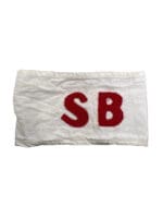 WW2 Canadian Stretcher Bearers White Armband Brassard United Carr Snaps