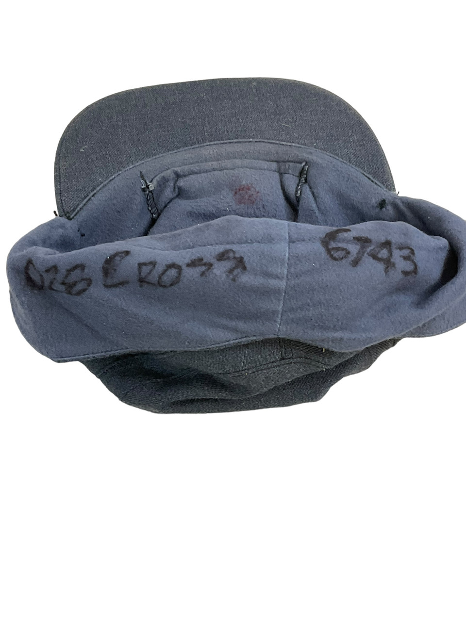 Canadian RCAF Winter Blue Cap Size 7 Dated 1964 with Insignia Canadian RCAF Winter Blue Cap Size 7 Dated 1964 with Insignia